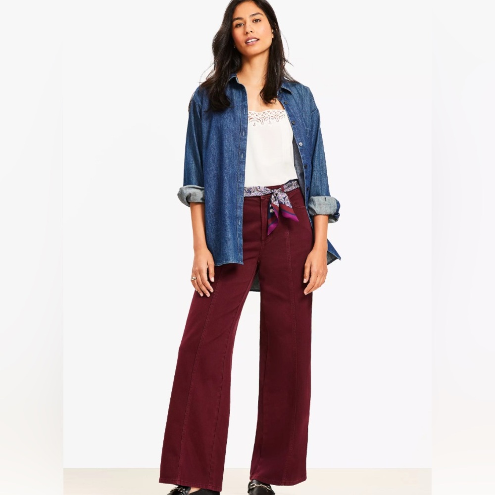 Burgundy Jeans Sz 10 NWT